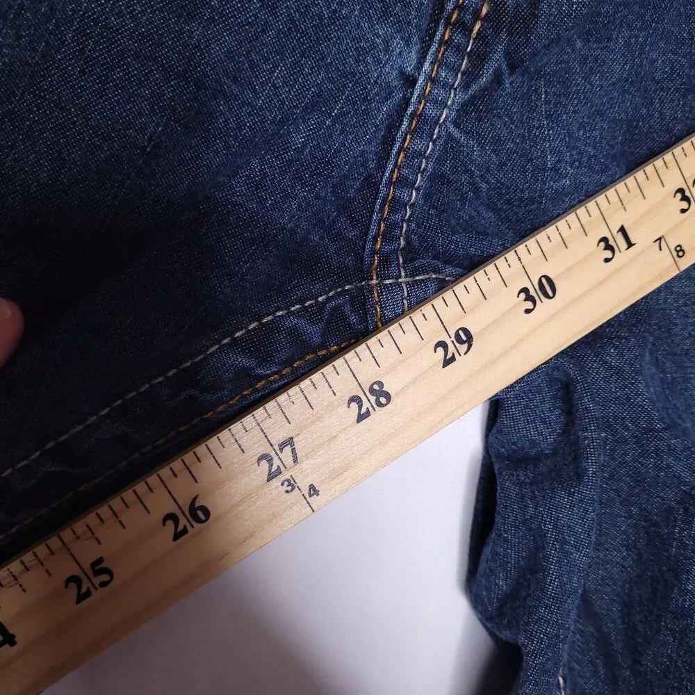 Lapco FR Jeans Mens 36x30 Blue Straight Leg